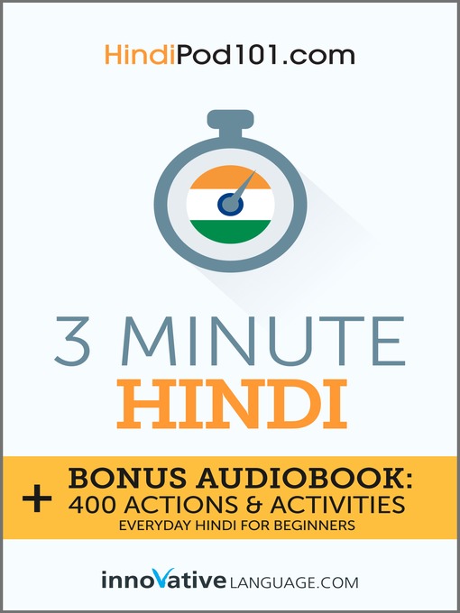 Title details for 3-Minute Hindi by Innovative Language Learning, LLC - Available